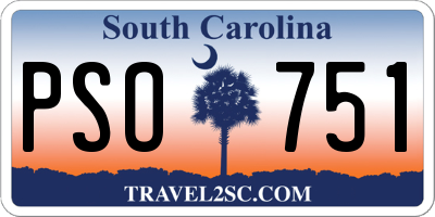 SC license plate PSO751