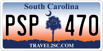 SC license plate PSP470
