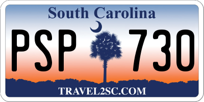 SC license plate PSP730