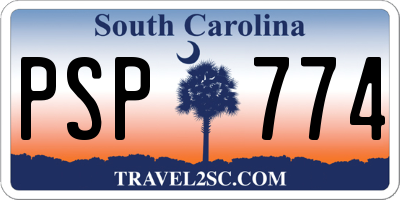 SC license plate PSP774
