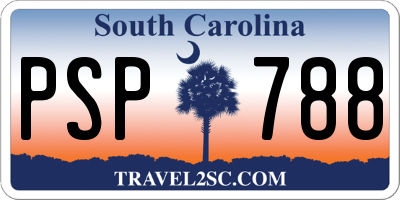 SC license plate PSP788