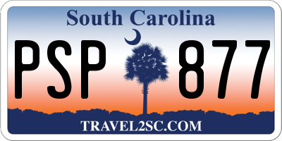 SC license plate PSP877