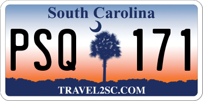 SC license plate PSQ171