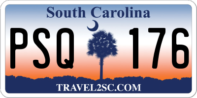 SC license plate PSQ176