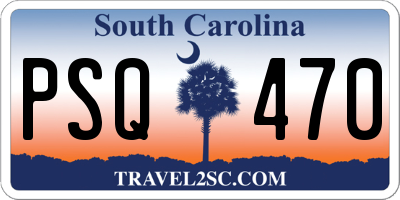 SC license plate PSQ470
