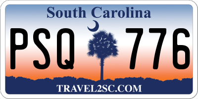 SC license plate PSQ776