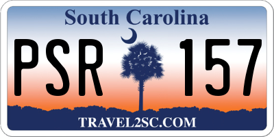 SC license plate PSR157