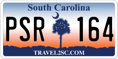 SC license plate PSR164