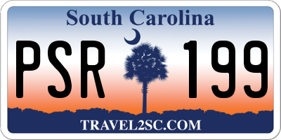 SC license plate PSR199