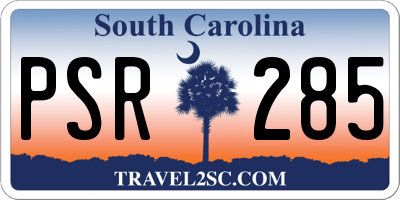 SC license plate PSR285