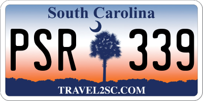 SC license plate PSR339