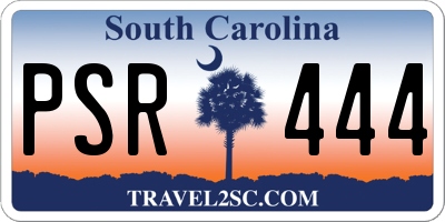 SC license plate PSR444