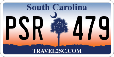 SC license plate PSR479