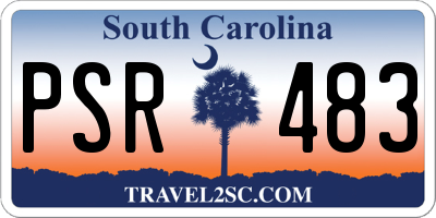 SC license plate PSR483
