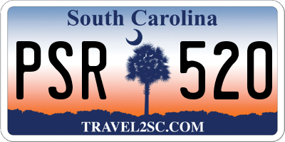 SC license plate PSR520