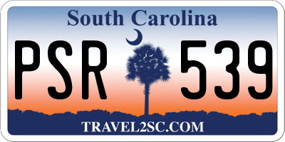 SC license plate PSR539