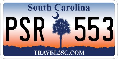 SC license plate PSR553