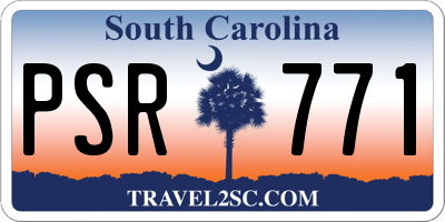 SC license plate PSR771
