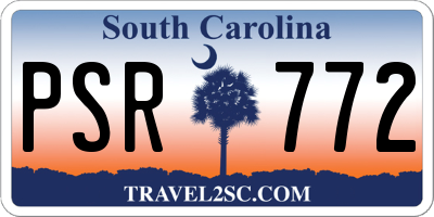 SC license plate PSR772