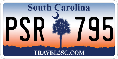 SC license plate PSR795