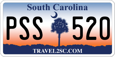 SC license plate PSS520