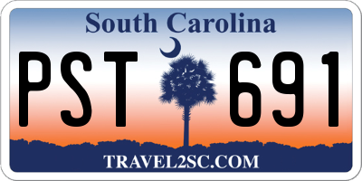 SC license plate PST691