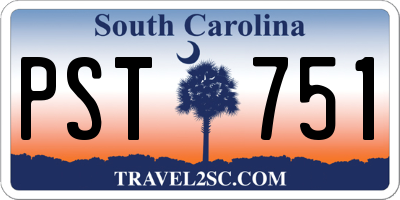 SC license plate PST751