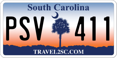 SC license plate PSV411