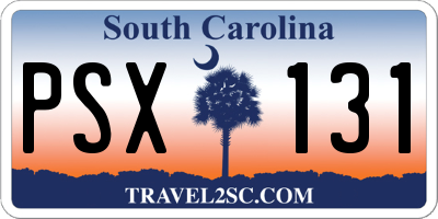 SC license plate PSX131
