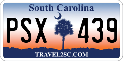 SC license plate PSX439
