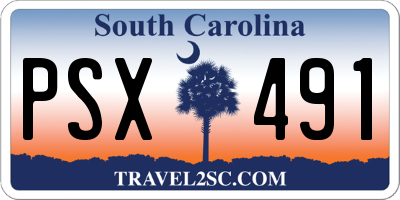 SC license plate PSX491
