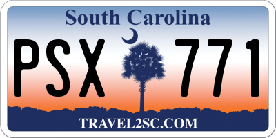 SC license plate PSX771