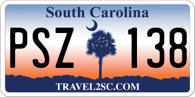 SC license plate PSZ138