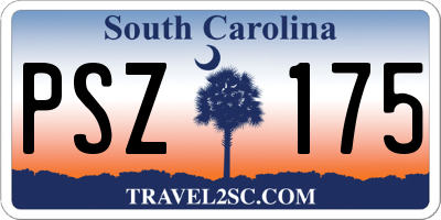 SC license plate PSZ175