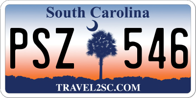 SC license plate PSZ546