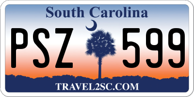 SC license plate PSZ599