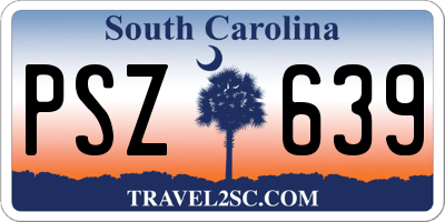 SC license plate PSZ639