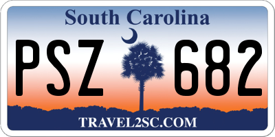 SC license plate PSZ682