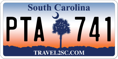 SC license plate PTA741