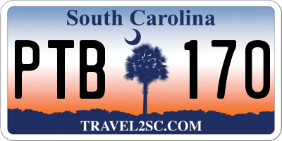 SC license plate PTB170