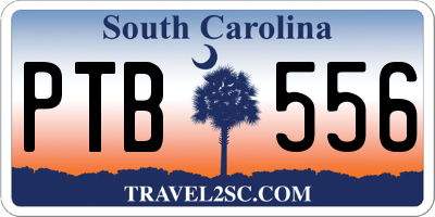 SC license plate PTB556