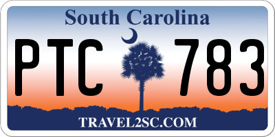 SC license plate PTC783
