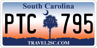 SC license plate PTC795