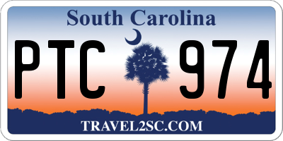 SC license plate PTC974