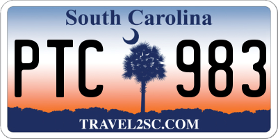 SC license plate PTC983