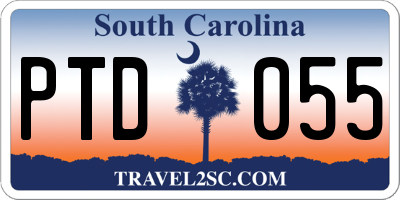 SC license plate PTD055