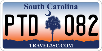 SC license plate PTD082