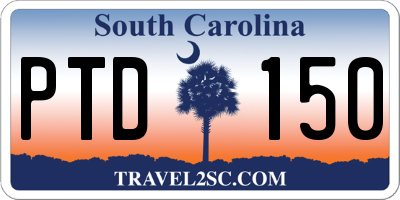 SC license plate PTD150