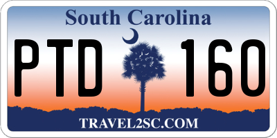 SC license plate PTD160