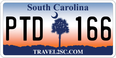 SC license plate PTD166